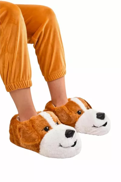 Unisexe Chien Mignon Figuré Base Antidérapante Et Sans Bruit Maison Panduf TABA