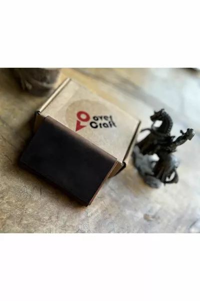 زيوس سلسلة شخصية المغناطيس جلد طبيعي اليدوية خمر محفظة وبطاقة حامل بطاقة القضية