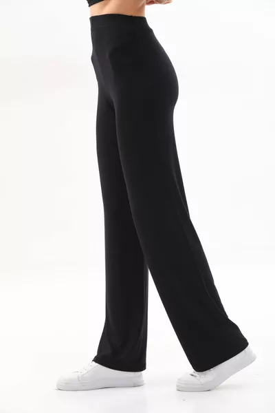 Extra Soft Long Viscose Pants Home&Outdoor-Black