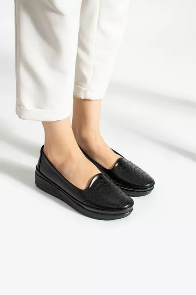 نسائي أسود أحذية أمي أحذية نسائية كلاسيكية عظام أمي باليه مسطحات أحذية نسائية كاجوال Ayzen