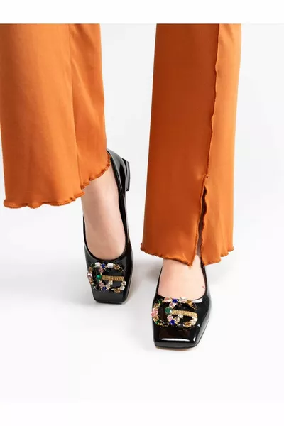 Mukej Inna stenen ballerina's voor dames