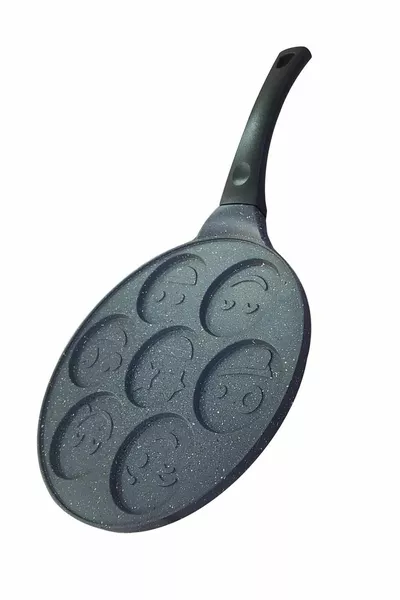 Cast Iron Granite Veneer Emoji Pancake Pan Pancake cm