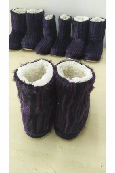 Peluche Violet Maison Chaussures Maison Bottes Panduf