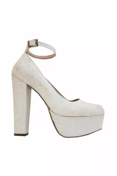  мм дантелени токчета на платформа 