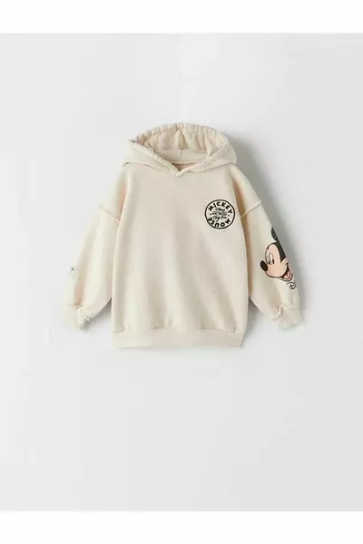 Café au lait Mickey Mouse Ensemble à capuche pour enfants