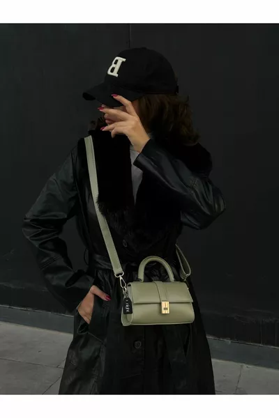 باولا موديل Çağla حقيبة يد وكتف نسائية خضراء
