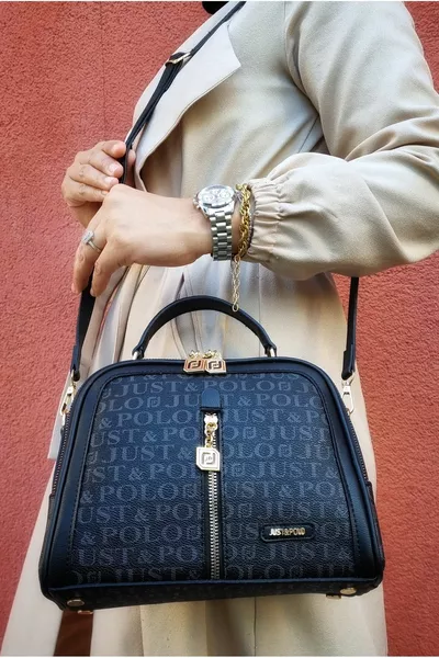 Sac à bandoulière 4 compartiments pour femmes avec sangle longue réglable 