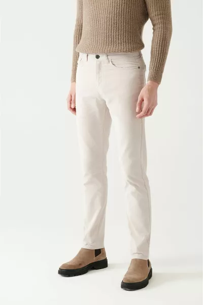 Pantaloni da uomo Stone Dobby 5 tasche in velluto a coste in lycra 