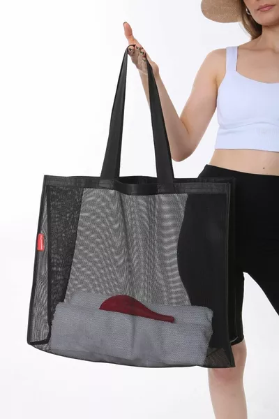 ميجا الحجم طارد الرمال مثقبة شبكة البحر بيتش حقيبة وحقيبة تسوق