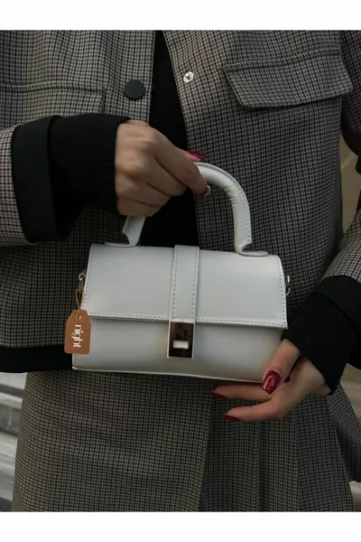 Paula Model Cream Women's Hand And Shoulder Bag