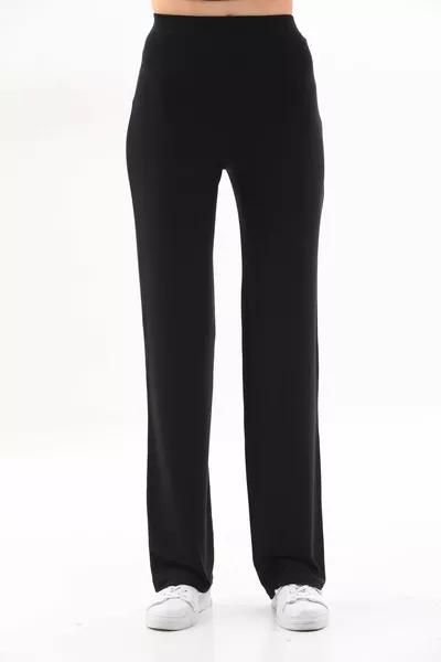 Extra Soft Long Viscose Pants Home&Outdoor-Black