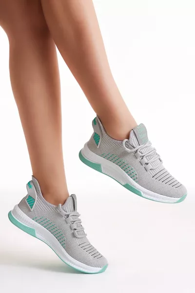 Унисекс сиви зелени маратонки Tbqnl