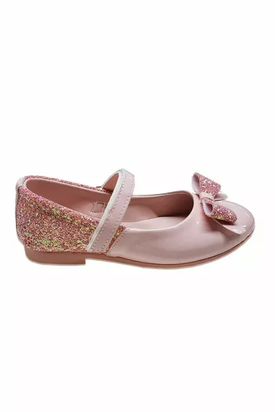 Roze lakleer glitterballerina's voor meisjes