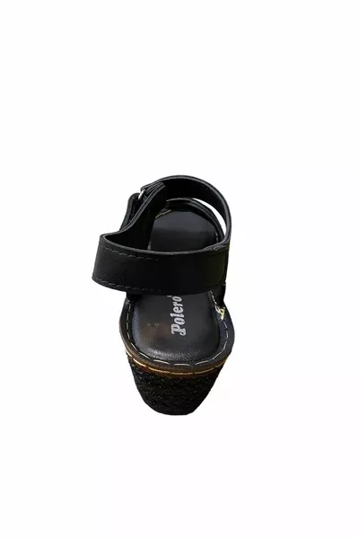 Gepolsterte Damensandalen mit Absatz