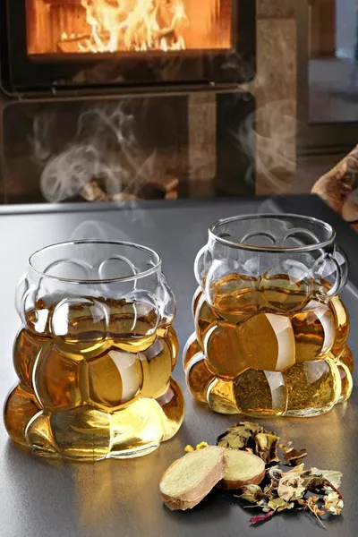 2 Pieces Grape Model Borosilicate Cocktail And Cold-Hot Coffee Glass  ml