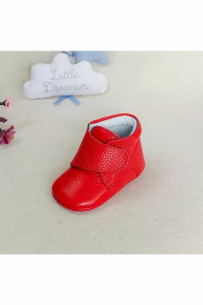 Bee Red Liza Boots First Step Shoes