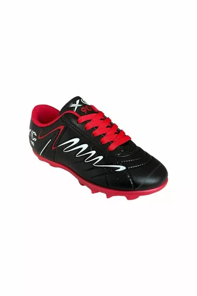 Scarpe da calcio per bambini Scarpe da calcio nere - rosse