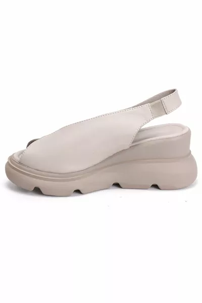 Sandali da donna in vera pelle grigi