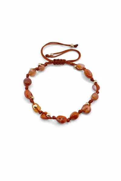 الشر العين سوار العقيق الحجر الطبيعي قطع الطبيعية