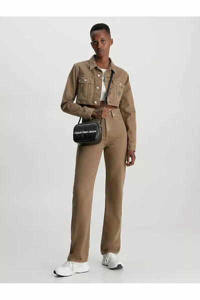 Women's Black Shoulder Bag - Sculpted Camera Bag, Stylish and Functional