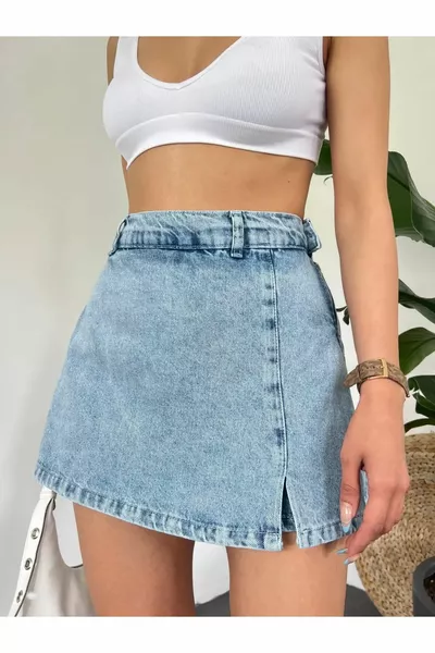 Женские джинсовые мини шорты юбка джинсовая ткань