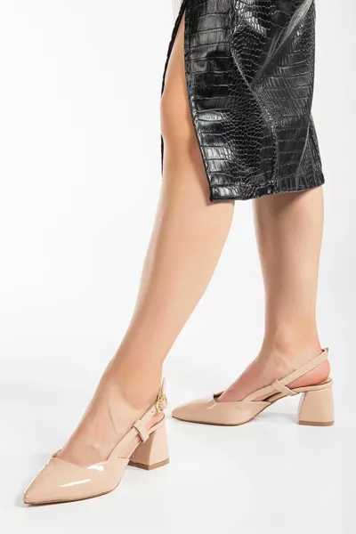 كبير الحجم براءات الاختراع والجلود الجانب آخر تان المرأة الكعب