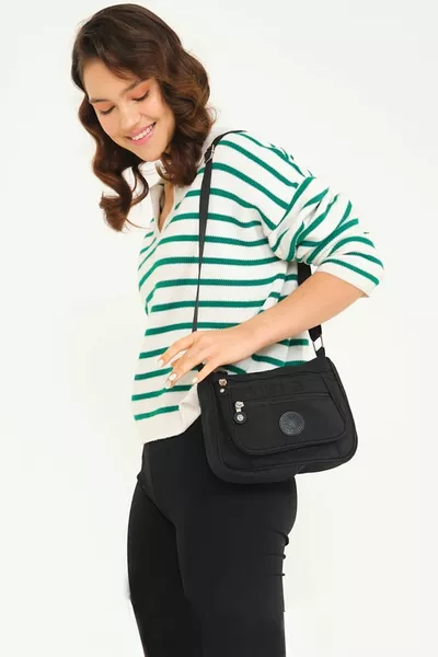 المرأة تجعد حقيبة الكتف أنيقة عارضة كروس بودي اليد وحقيبة الكتف حزام قابل للتعديل