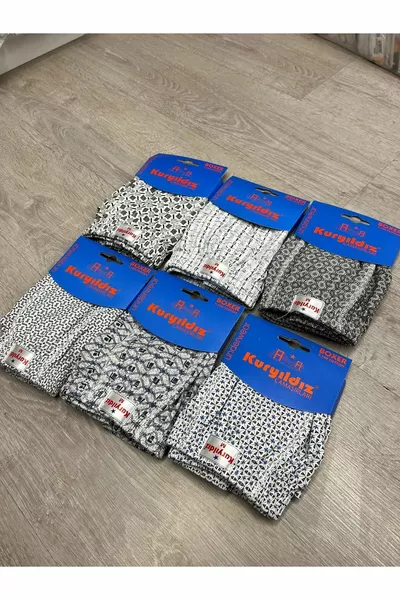 بوكسر منقوش للرجال 6 قطع