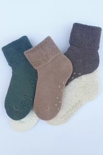 5 Pcs Non-Slip Towel Baby/Child Socks