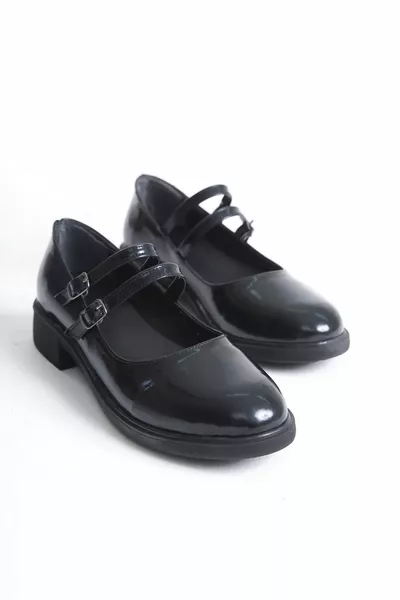 حذاء ماري جين بسوار مزدوج نسائي