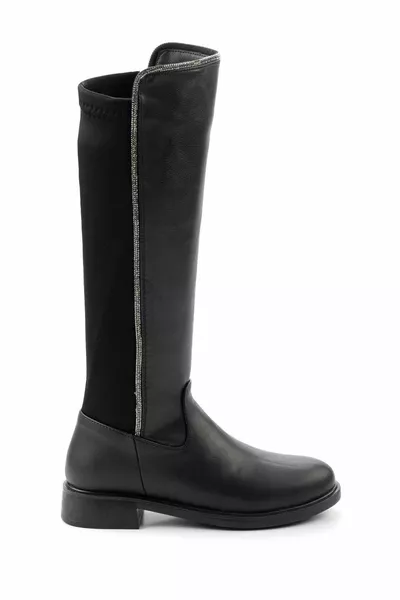 Black Black Stretch Women's Boots 