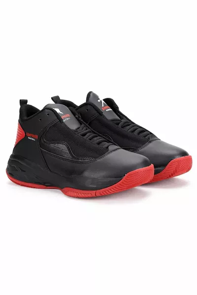  Basketball Jungen Sneaker Schwarz - Rot