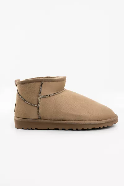 Dames Mink Ultra Mini Suède Laarzen Binnen Bont Winterzool Laarzen & Bootie