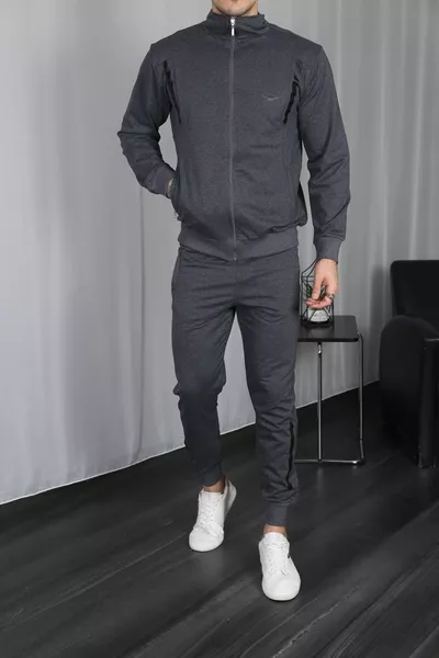 Мужской комплект спортивного костюма на дымчатой молнии