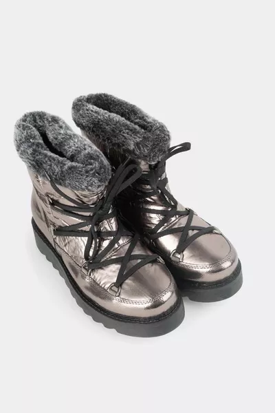 Дамски къси ботуши за сняг с вътрешна козина -1