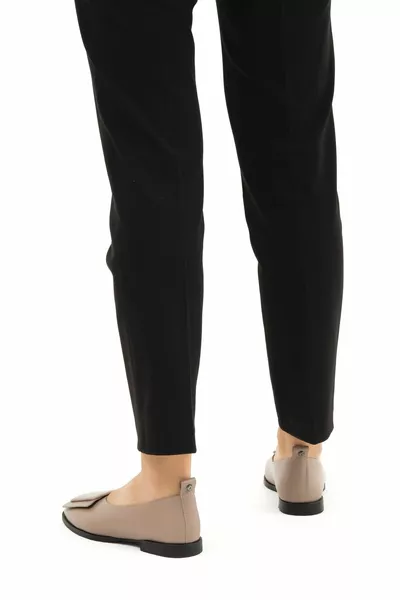 Ballerines en cuir véritable pour femmes   Bn Ayk /