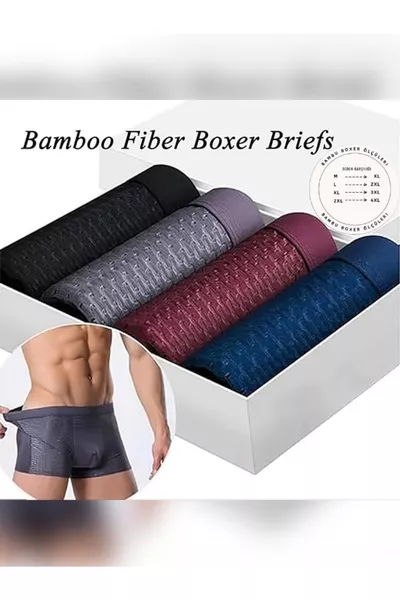 بوكسر من الخيزران بألوان مختلطة