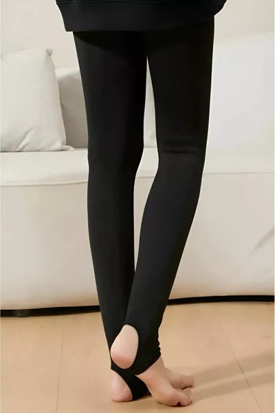 Collants thermiques d'hiver en peluche Mmlinda Thin Look, doublés en polaire, ajustés