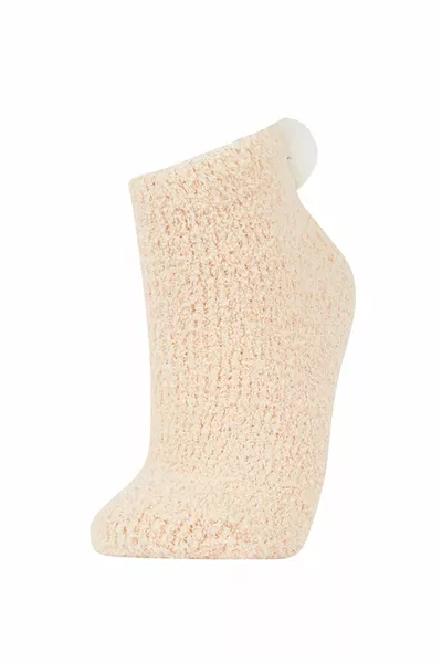 Calze da casa da donna con pon pon, set di 2 AZNS