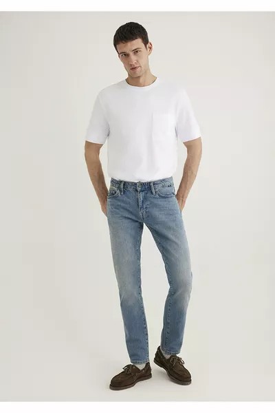  جينز أزرق للجينك ميد فنتج كومفورت