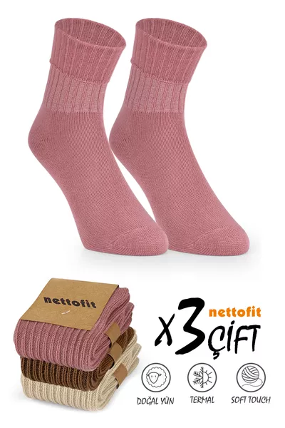 3-delige Winter Dames Wol Sokken Soft Touch