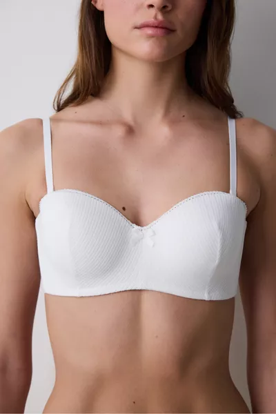 Lotus Pointel Snow White Bra