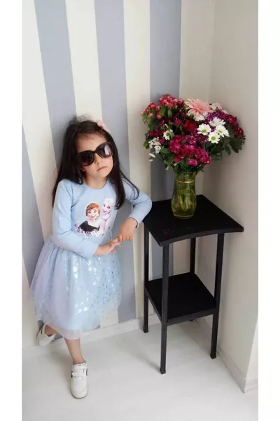 فستان بنات طويل الأكمام من نيلشي إلسا فروزن