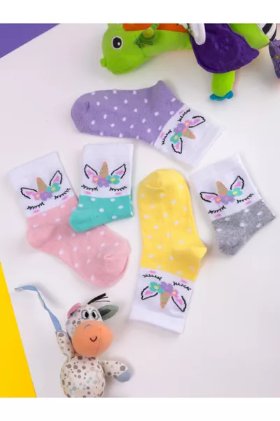 5 пар детских и подростковых носков с единорогами для школы, повседневной носки, на все сезоны