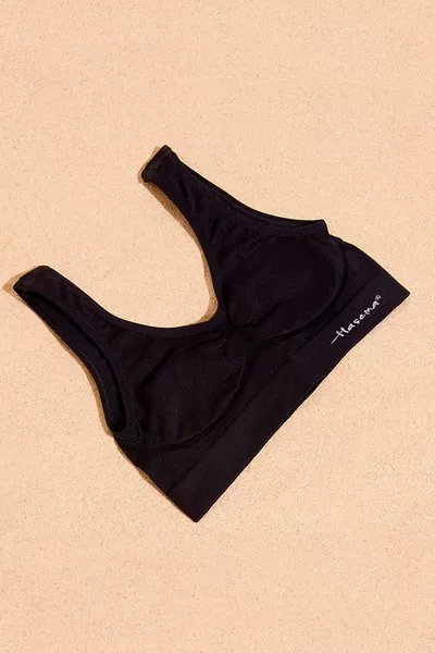 Black Racerback Crop Top