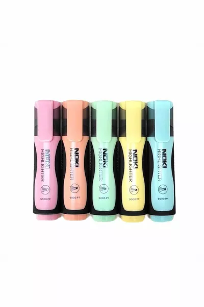 Пастельные флуоресцентные карандаши, набор из 5 шт., ПВХ pvc