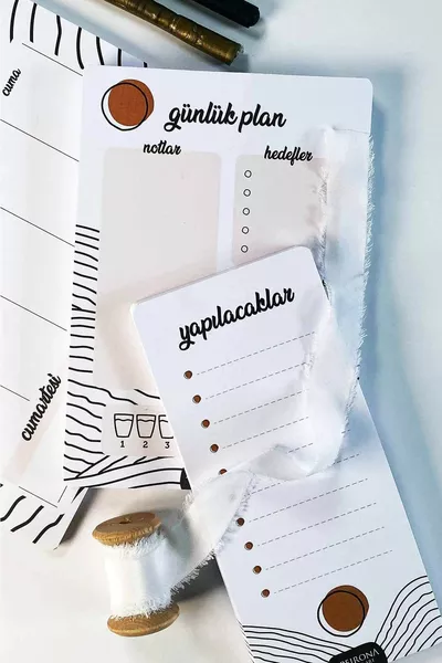 Bureaublad Planningsset | Aftrikbaar | Dagelijkse Planner en Takenblok