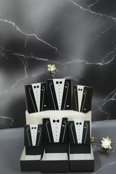 ГОЛЯМ РАЗМЕР XXX-6 - Булчинска кошница - Кутия за младоженеца - Кутия за приданое Твърд материал Подаръчен комплект 6 части