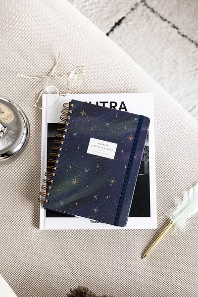  Спирален Блокнот с Безсрочно Планиране Галактика - 