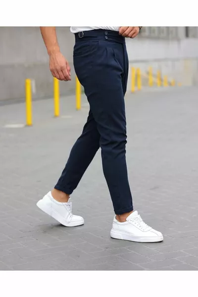 بنطال قماشي رجالي بقصة إيطالية